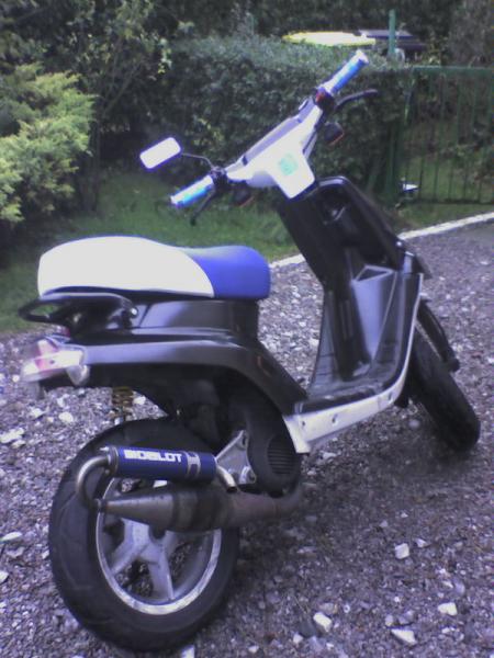 scoot de teddy repeint par moi vue de deriere